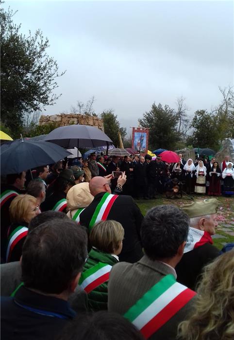 2019 - Il Gruppo Alpini di Scalenghe all'inaugurazione dell'area monumentale Nuraghe Chervu di Biella (17 marzo 2019)