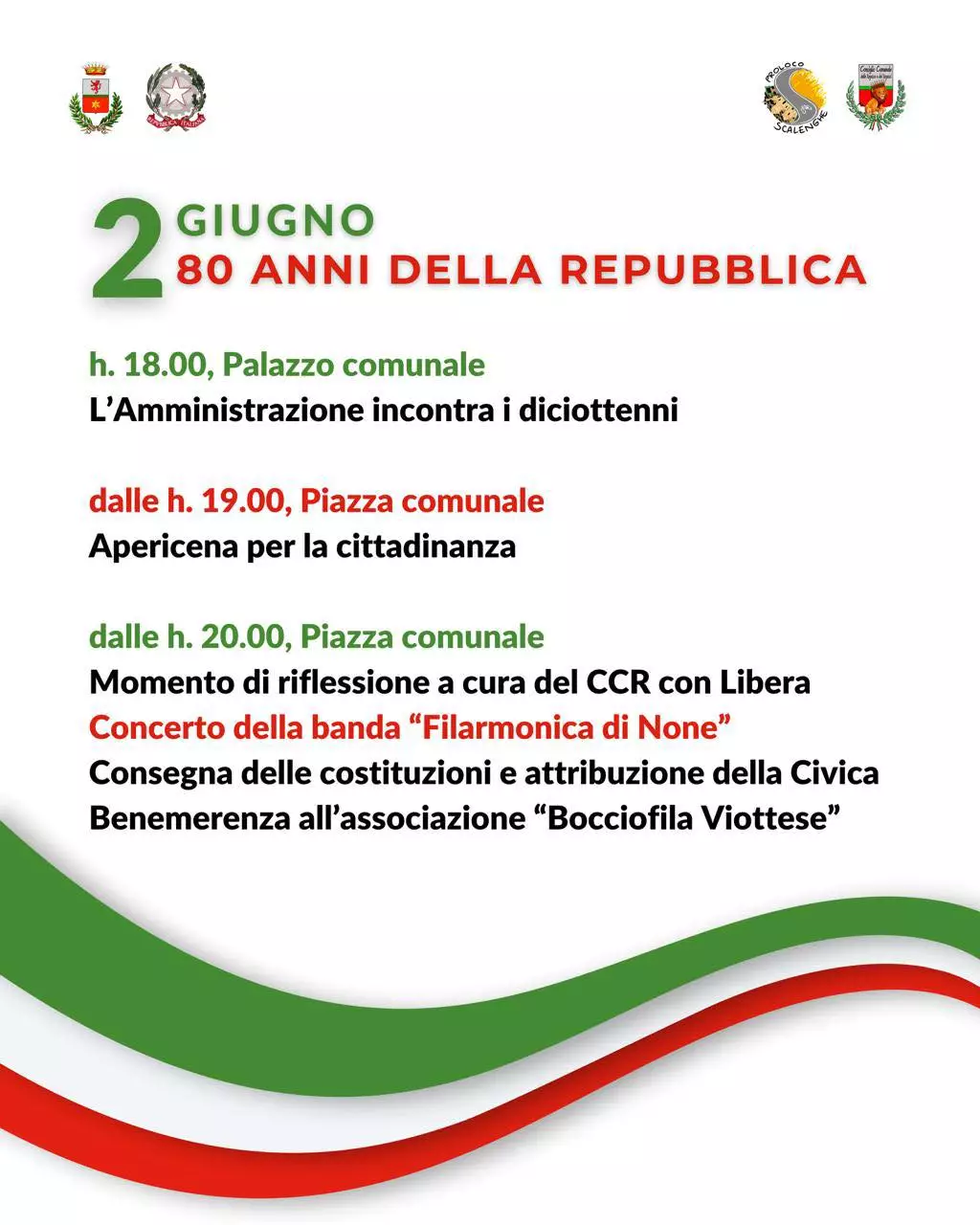 2 Giugno 2026 - Festa della Repubblica
